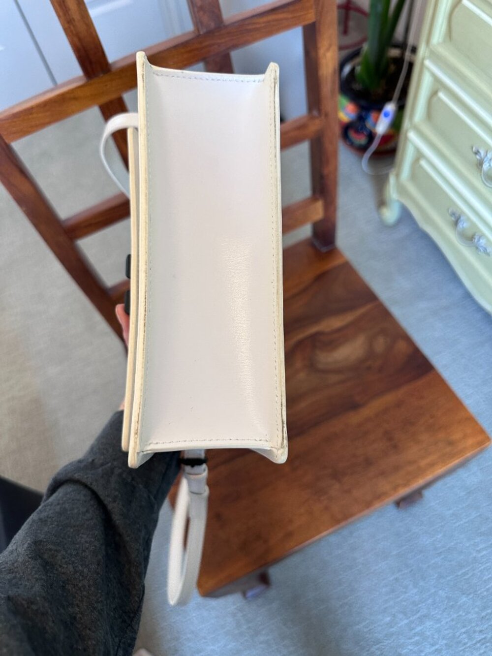 Off-White Jitney 2.0 Leather Shoulder Bag White Black Crossbody - Picture 10 of 13